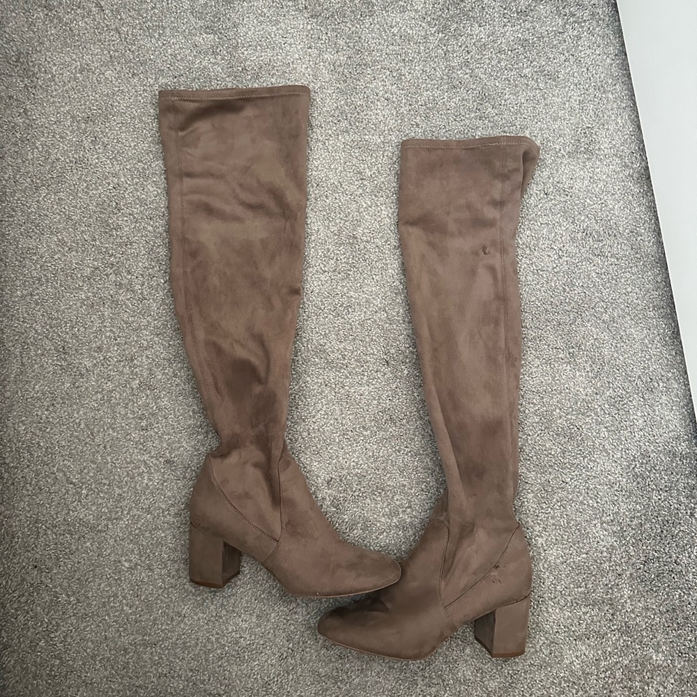 Brown Over the Knee Boots Size 10